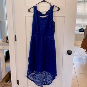 Blue Penn Wright Manson dress